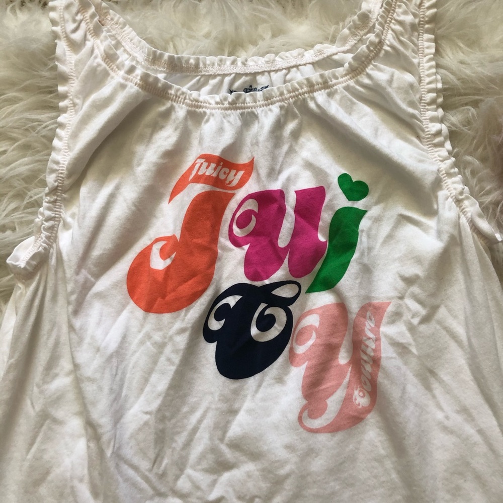 NWT juicy couture white tank top 14 ruffles summer shirt tops spring vacation